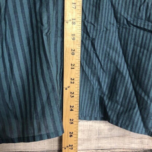 SOFT SURROUNDINGS Womens TOP 3/4 Sleeve BLUE Stripe One Button Size XL with Tank - Picture 5 of 10